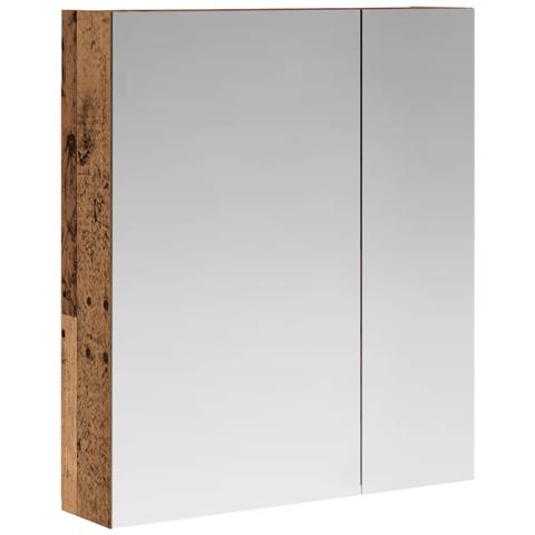 Mobiletto per specchio da bagno Legno vecchio 60 x 14,5 x 70 cm - Foto 1