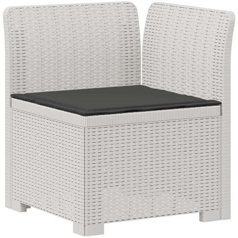 Divano da Giardino a 1 Posto con Cuscino Aspetto Rattan PP - Foto 1