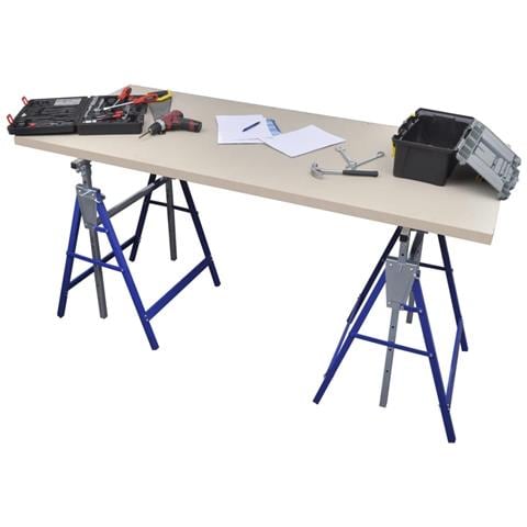 Coppia Di Cavalletti Estensibili Con Gambe Fisse - Foto 2