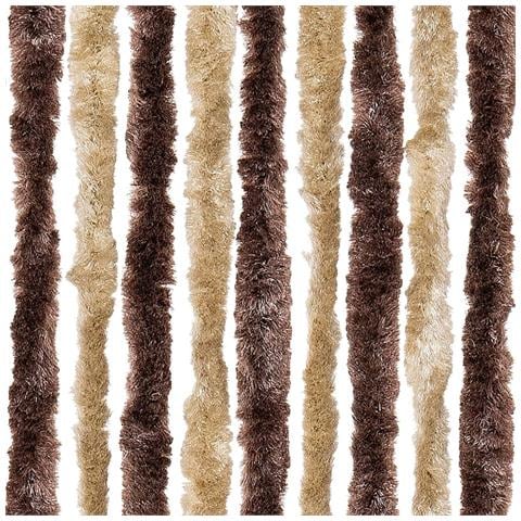 Zanzariera 90 x 220 cm Beige e Marrone Chiaro 90x220cm Ciniglia - Foto 2