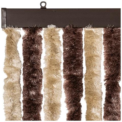 Zanzariera 90 x 220 cm Beige e Marrone Chiaro 90x220cm Ciniglia - Foto 6