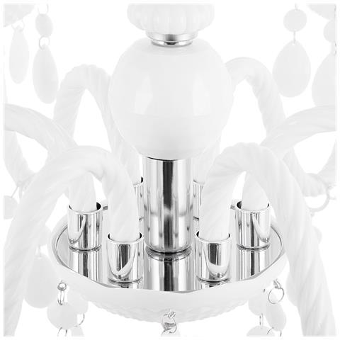 Lampadario Candeliere Bianco Kalang L - Foto 31