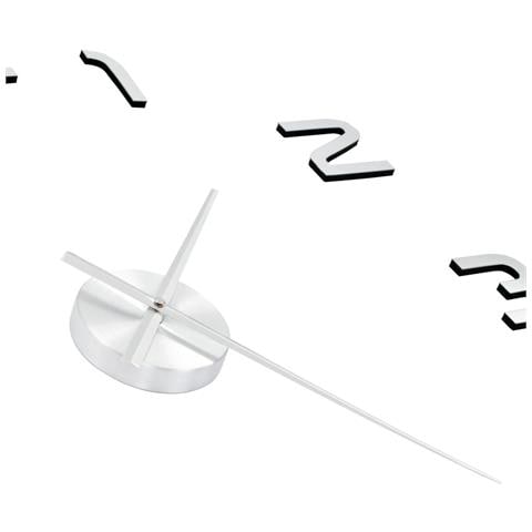 Orologio Da Parete 3d In Stile Moderno 100cm Xxl Argento - Foto 4