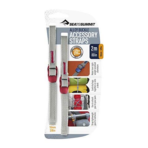 1700207 Cinturini Accessori Con Fibbie Di Lega, 10mm / 2m, Grigio / Rosso - Foto 1