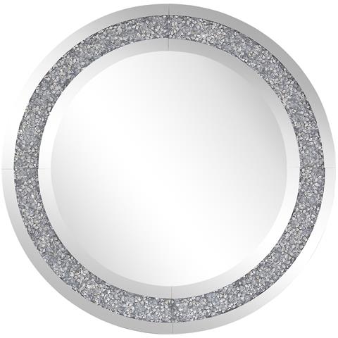 Specchio Da Parete Argento Ø70 Cm Erbray - Foto 12