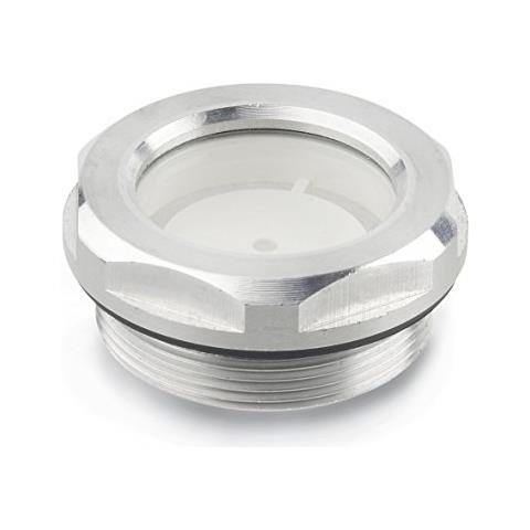 Ganter Norm Elementi Gn 743 - 7 di M14 x 1,5 a - oelschauglaeser, 2 pezzi, Colore: Argento, Argento, Gn 743-32-m40x1,5-a 0 Wattsw, 0 Voltsv - Foto 1