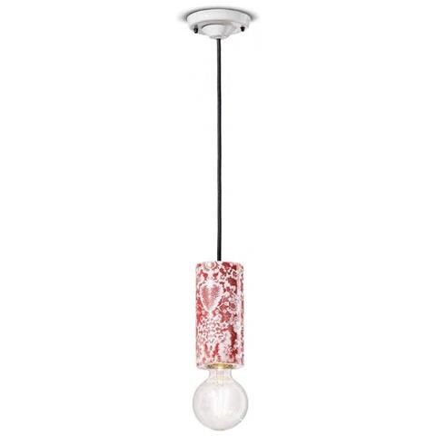 Lampada A Sospensione Decò C2501-mir Colore Rosso Ming - Foto 1