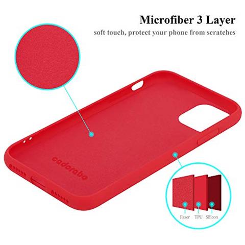 Custodia Compatibile Con Apple Iphone 11 Pro 5.8 In Liquid Rosso - Coperchio Protettivo In Silicone Tpu Flessibile - Foto 2