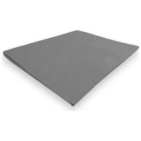 Lenzuolo Camille - Cotone Percalle - 180 X 290 Cm - Grigio - Foto 1