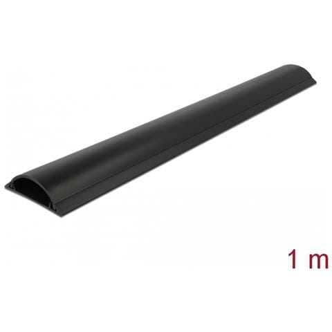 Passacavo 70 x 20 mm - lunghezza 1 m nero - Foto 2