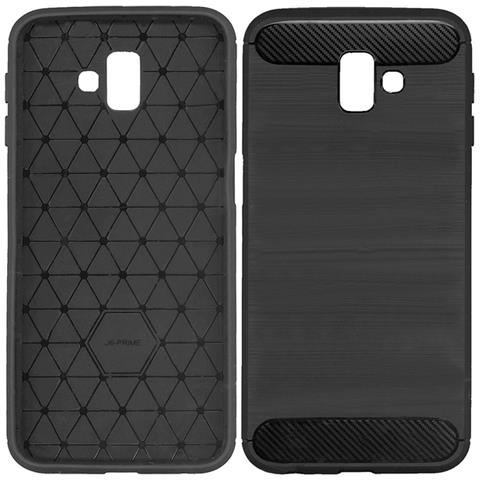 Custodia B-case Tpu Silicone Cover Case Per Samsung Galaxy J6+ Plus (2018) Carbon Metal Black - Foto 1