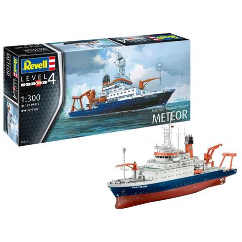 German Research Vessel Meteor Modello Di Nave Da Ricerca Kit Di Montaggio 1:300 - Foto 1