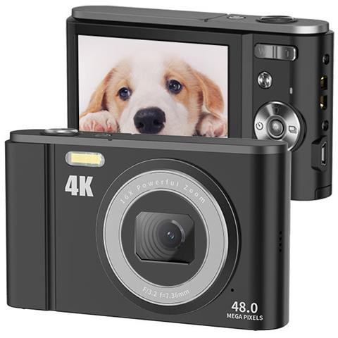 Fotocamera Digitale 48mp Zoom 16x Video 4k Black - Foto 1