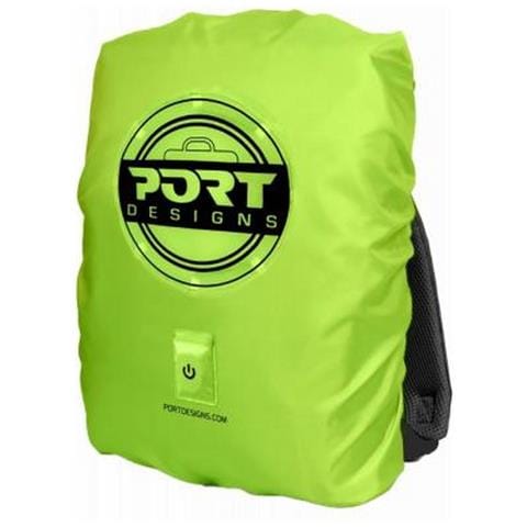 Zaino Parapioggia Con Led, Giallo - Foto 1