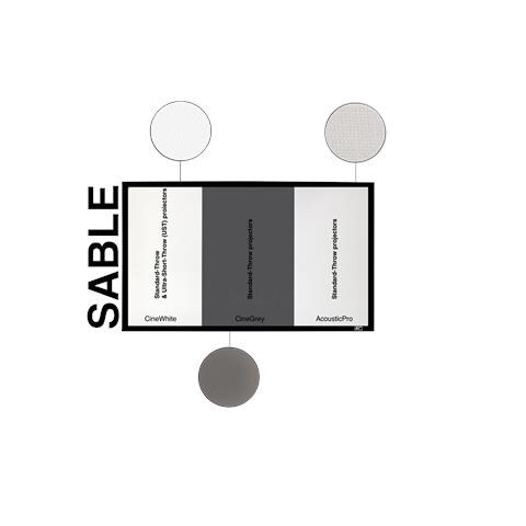 Sable Frame - Schermi Di Proiezione Con Cornice 120 Inch 16:9 3d Cinegrey 266 X 149 Cinegrey 3d Adatto Per: Proiettore Normale - Foto 5