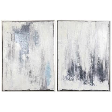 Quadro 60 X 3,5 X 80 Cm Astratto 60 X 3 X 80 Cm Città (2 Unità) - Foto 1