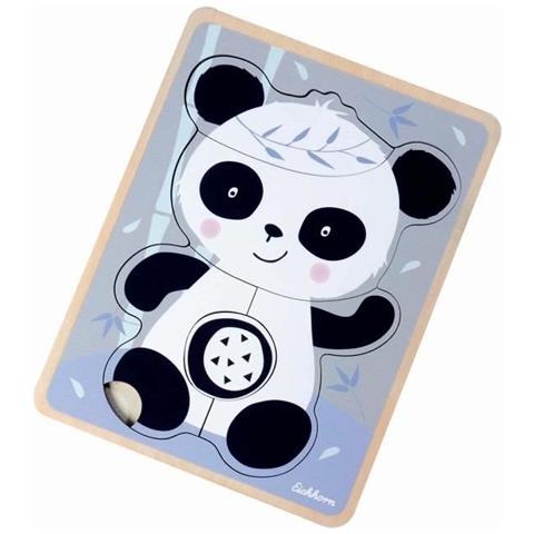 Puzzle Di Legno Per Bambini Eichhorn Panda 6 Pezzi - Foto 2