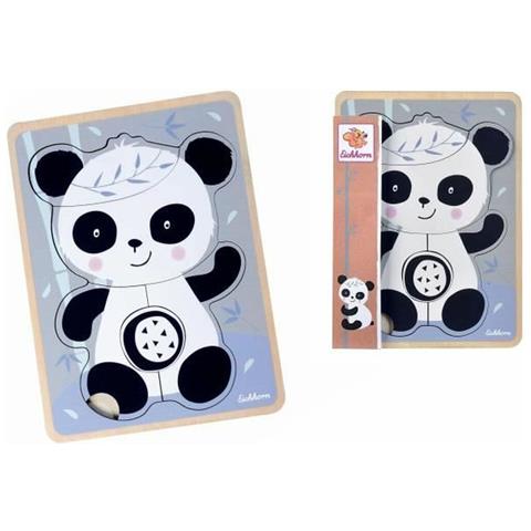 Puzzle Di Legno Per Bambini Eichhorn Panda 6 Pezzi - Foto 3