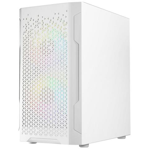 Case Aramis ARGB Mini Tower Micro-ATX / Mini-ITX 2 Porte USB 2.0 1xUSB 3.0 Colore Bianco . - Foto 2