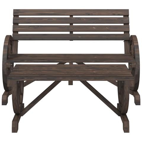 Set Salotto Da Giardino 2 Pz In Legno Massello Di Abete - Foto 3