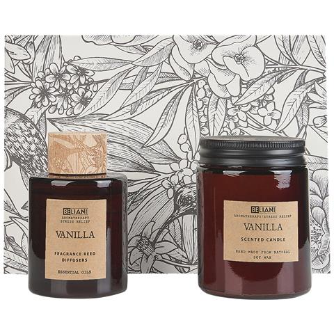 Candela Profumata Con Diffusore Di Fragranze Dark Elegance 9 Cm Marrone - Foto 6