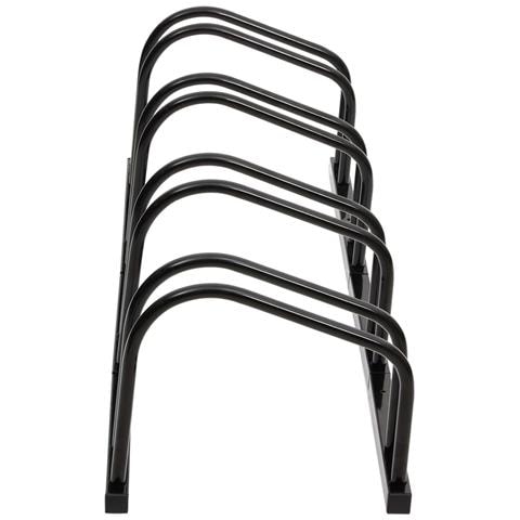 Portabici Per 4 Biciclette Acciaio Nero - Foto 3