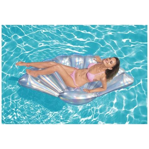 Materassino Gonfiabile Conchiglia Iridescente Scintillante 43414 - Foto 8