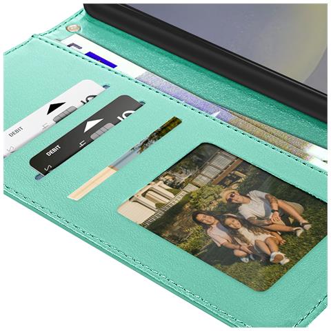 Custodia Mandala Fiori Per Samsung Galaxy S24 Fe Portacarte Cordino - Foto 2