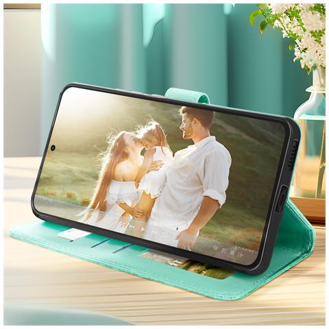 Custodia Mandala Fiori Per Samsung Galaxy S24 Fe Portacarte Cordino - Foto 5