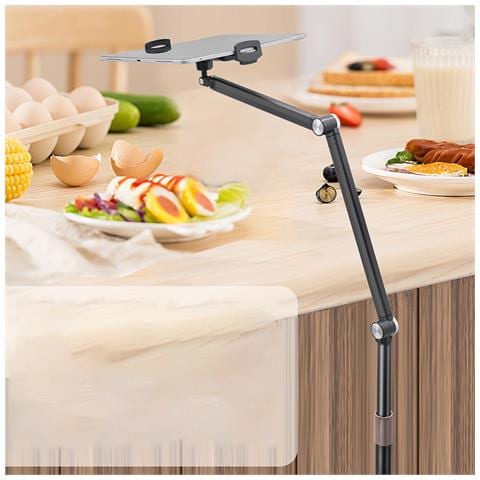 Supporto Da Pavimento Per Tablet E Telefoni Con Doppi Bracci Regolabili - Foto 4