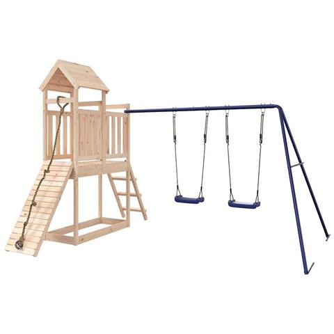 Set Da Gioco Da Esterno In Legno Massello Di Pino - Foto 2