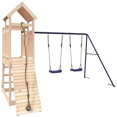 Set Da Gioco Da Esterno In Legno Massello Di Pino - Foto 3