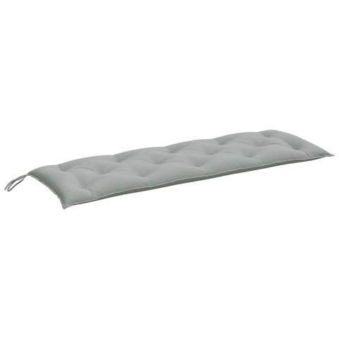Cuscino Panca Giardino Grigio Chiaro Mélange 150x50x7cm Tessuto - Foto 2