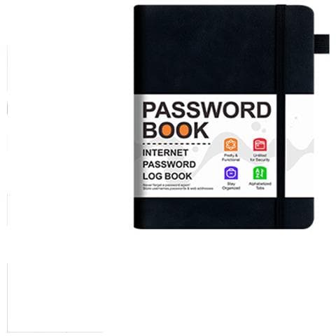 Quaderno Con Password E Lucchetto - Diario In Pelle Pu A5 Black - Foto 5