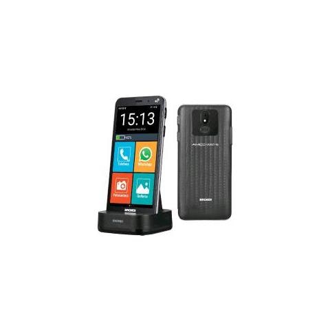 Amico Vero 4g Dual Sim 5.7"" Senior Smartphone Sensore Di Caduta Localizzazione Gps In Tempo Reale Tasto Sos 4g Nero - Foto 1