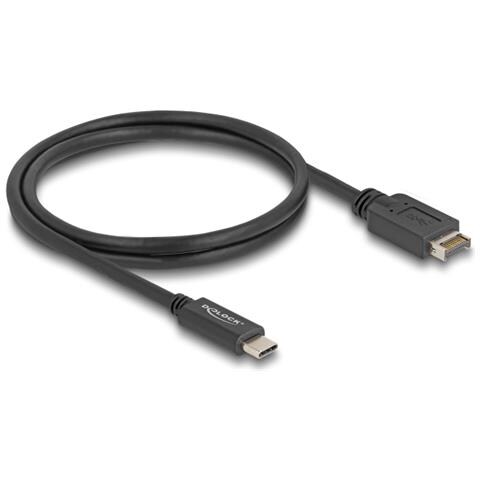 Cavo USB 10 Gbps USB Type-E Key A 20 pin maschio per USB Type-C maschio da 1 m - Foto 1