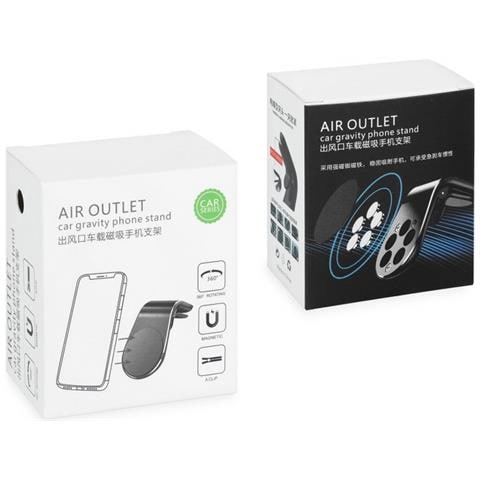 Supporto Auto Universale Magnetico Da Bocchetta Auto Air Outlet Black Per Smartphone - Foto 2