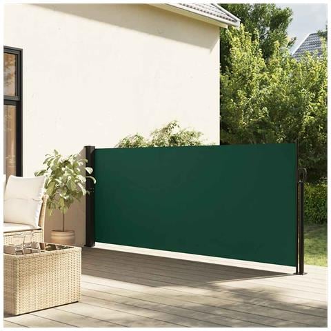 Tenda Da Sole Laterale Retrattile Verde Scuro 117x300 Cm - Foto 1