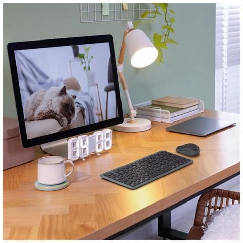 Tastiera e Mouse Wireless 00173061  (Layout Tedesco) Colore Nero - Foto 2