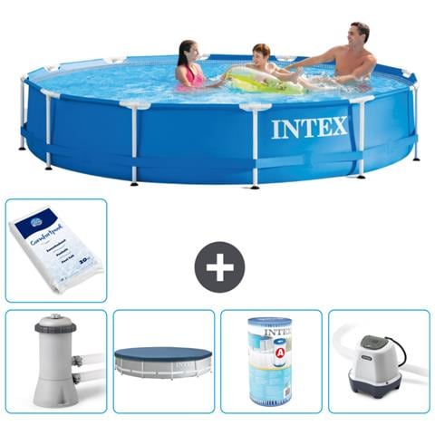 Piscina Fuori Terra - In Giro - 366x76 Cm - Blu - Include Accessori Coordinati A1734 - Foto 1