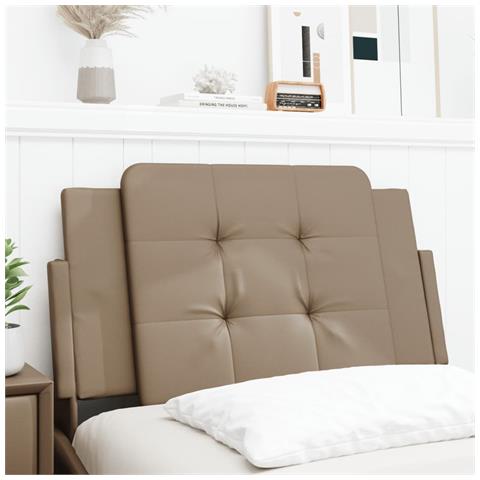 Lusso Casadino -  Cuscino Testiera Zadar Cappuccino 90 Cm In Similpelle - Foto 8