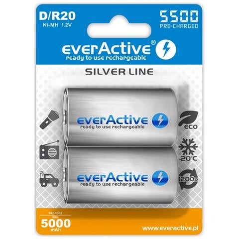 EVHRL20-5500 batteria per uso domestico Batteria ricaricabile D Nichel-Metallo Idruro (NiMH) - Foto 1