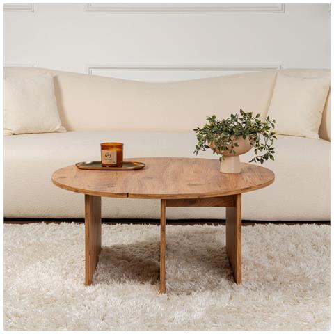 Azus Tavolino Rotondo Duo Pino Atlantico 90cm - Foto 2