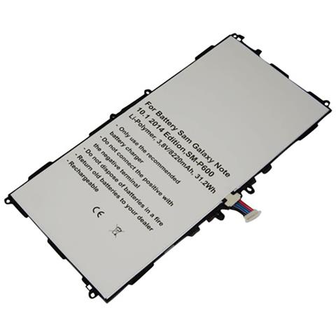 Batteria Per Tablet Per Galaxy Note 10.1 2014 E Sm-p600 Li-polymer 3.8v 8220mah - Foto 1