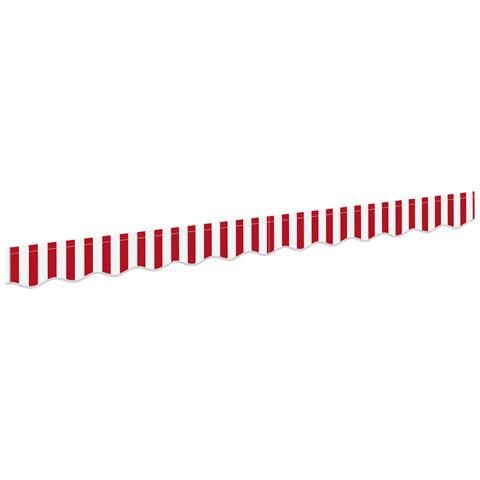 Tenda da sole per telaio da 2,5 m rossa e bianca 2,3x0,2 m - Foto 1