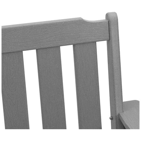 Sedie da Giardino 4 pezzi Grigio Chiaro 65.5x55.5x88 cm HDPE - Foto 9