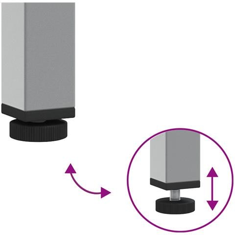 Armadio da Lavoro Rosso 50x55x84 cm Acciaio - Foto 9