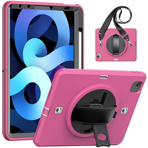 Custodia Per Ipad 6/5 9.7” Con Supporto E Tracolla Rosa - Foto 1