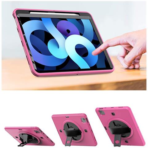 Custodia Per Ipad 6/5 9.7” Con Supporto E Tracolla Rosa - Foto 4