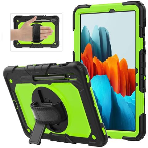 Custodia Per Samsung Galaxy Tab S8/s7 11” Con Tracolla Verde - Foto 2
